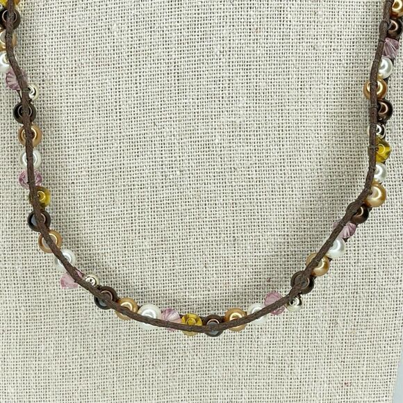 Ladder Beaded Abalone Shell Toggle Wrap Bracelet - Picture 5 of 5